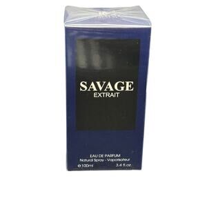 Savage by Fragrance Couture Extrait Eau De Parfum for Men's 3.4 Oz / 100 mL NIB